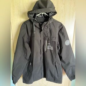 Men's Hiking Hooded Jackets Outdoor Men Climbing Windbreaker Rain Coat Sz 2XL